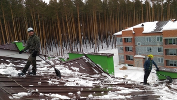 высотные работы сброс снега