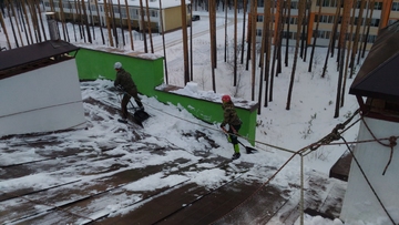 высотные работы сосульки