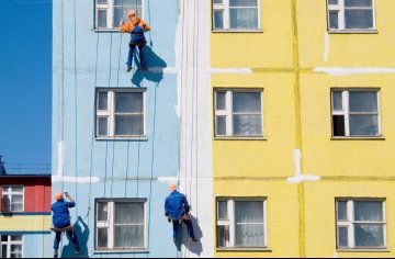 окраска деревянных домов