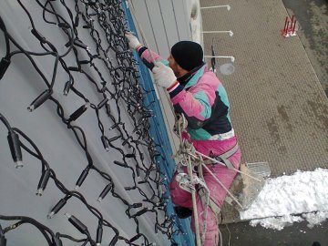 новогоднее освещение фасадов