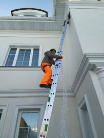 новогоднее оформление здания