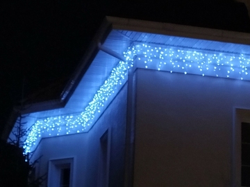 оформление фасада на новый год