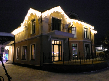 украшение фасада к новому году