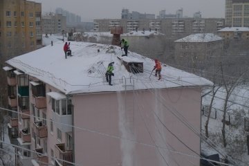 уборка снега и сосулек