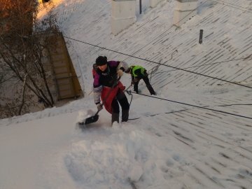 уборка сосулек