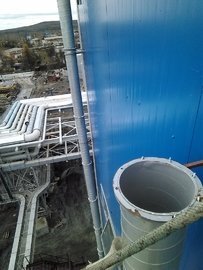 монтаж воздуховодов на высоте