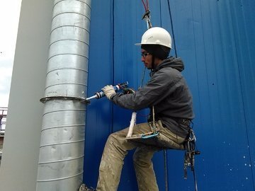 установка воздуховода