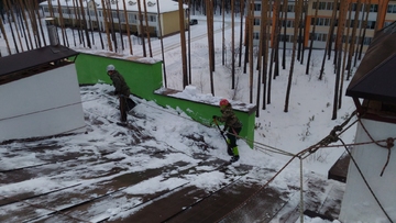 очистка кровель от снега