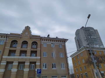 очистка кровель от снега