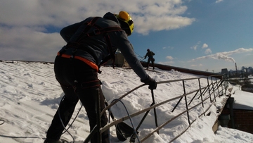 очистка кровли