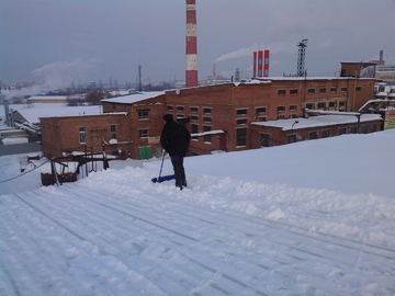 очистка крыши от наледи