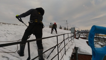 почистить крышу от снега цена