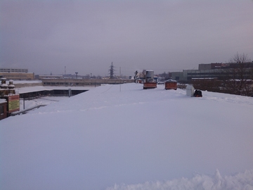 уборка крыши от снега