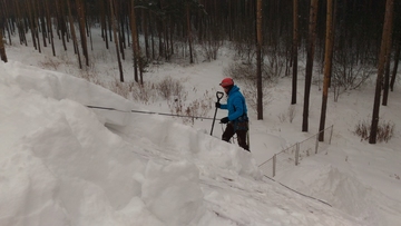 уборка снега с мягкой кровли