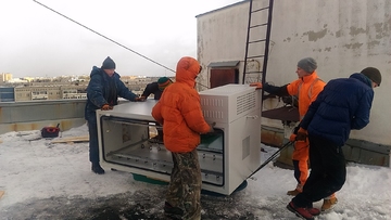 поднять диван через окно екатеринбург