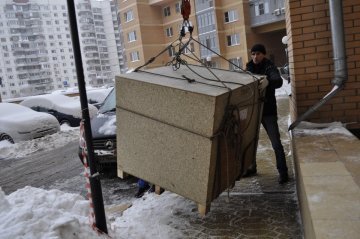 подъем груза альпинистами