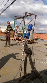 подъем груза альпинистами