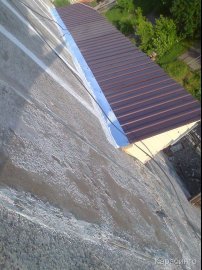 герметизация козырьков над балконами