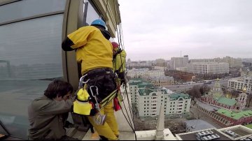 замена стеклопакета на высоте