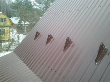 сколько стоит установить снегозадержатели