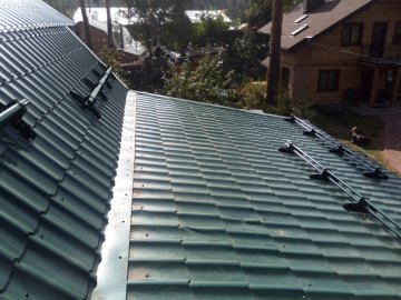 сколько стоит установка снегозадержателей