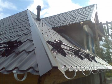 стоимость установки снегозадержателей