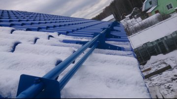 установка снегозадержателей на крышу цена