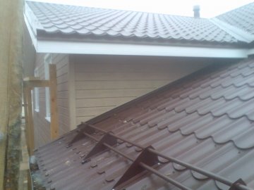 установка снегозадержателя