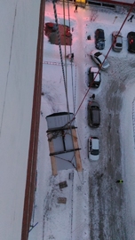 подъем груза в окно